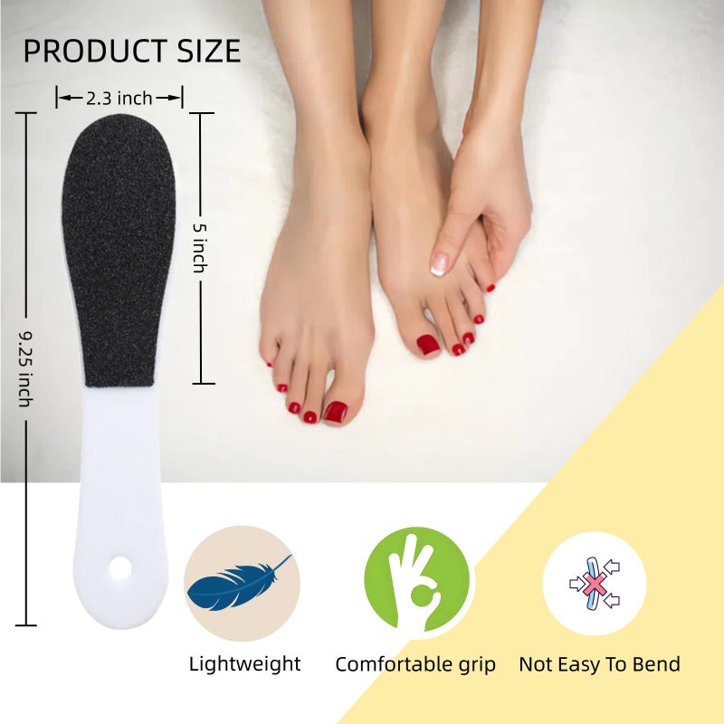 Agirlvct 10 Pack Foot File, Professional Foot Callus Remover Sandpaper Pedicure Tools, Double Side Foot Scrubber, Sander for Dead Skin Foot Rasp Pedicure for Women Mother Family Manicure Beauty Shop Spa - Image 2